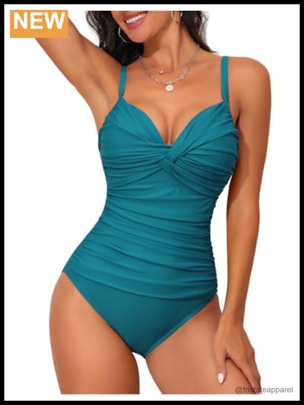 Hilor Womens One Piece Swimsuit Underwire Tummy Control Bathing Suit